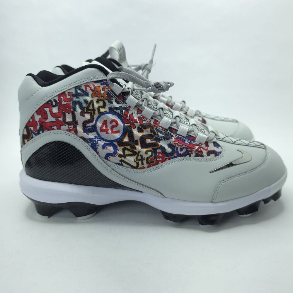 Nike Griffey 2 MCS Baseball Cleats 'Jackie Robinson Day' HJ4509-001 Size 12.5